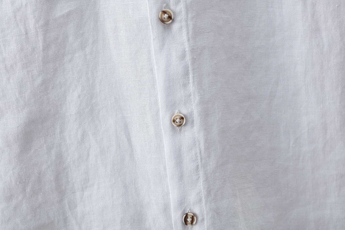 Linen 3/4 Sleeve Shirt - Loose Fit, Pockets